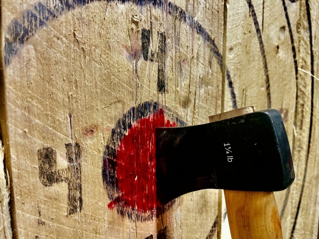 best things to do in Columbus, OH: axe throwing