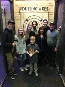 Fathers day at dueling axes